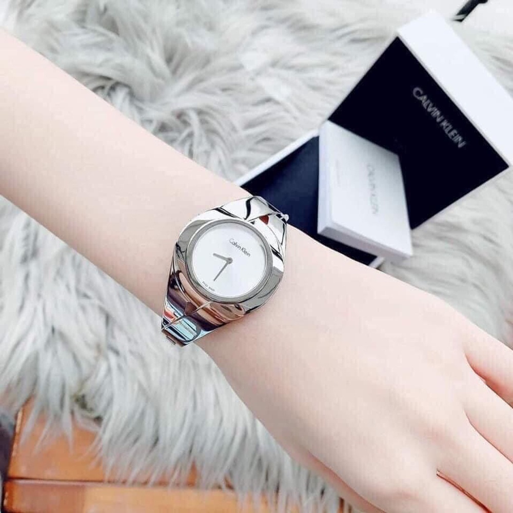 ĐỒNG HỒ NỮ CALVIN KLEIN SENSUAL SILVER DIAL LADIES MEDIUM WATCH