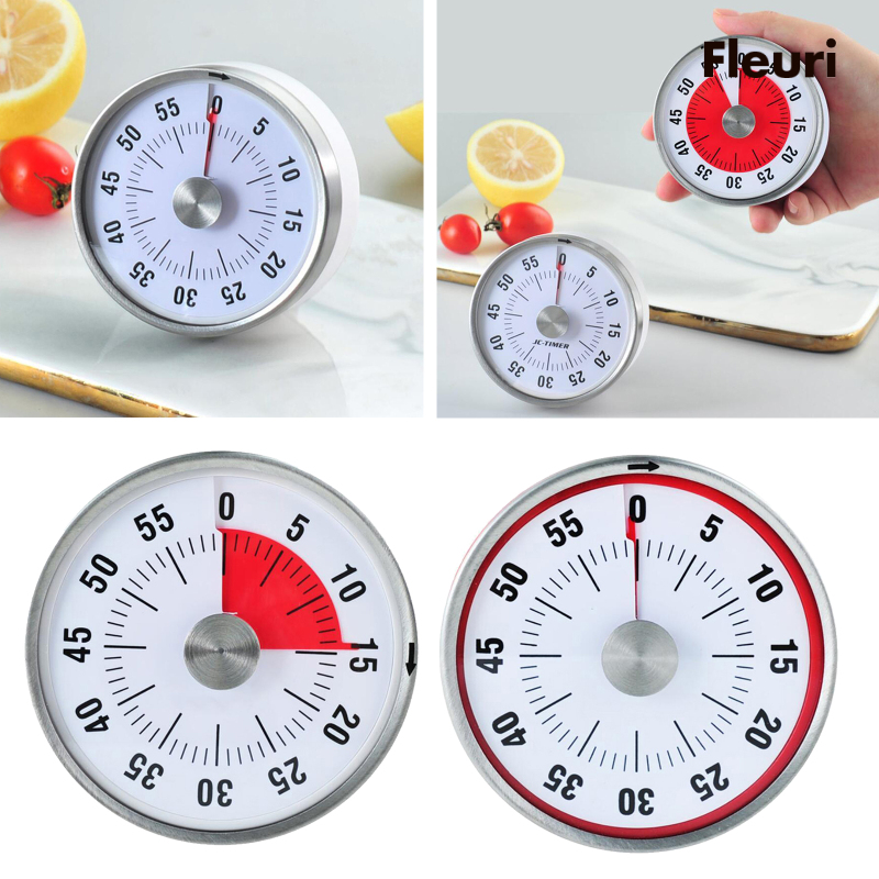 Đồng Hồ Hẹn Giờ Nấu Ăn Hình Tròn 3 Inch Tiện Dụng Cho Nhà Bếp