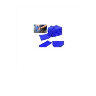 Bộ 5 khăn lau ô tô, xe hơi cao cấp, siêu sạch 30x70cm, Khăn lau xe hơi oto chuyên dụng (Xanh) 1000001121x5