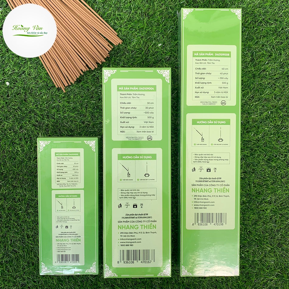 Nhang xanh Trầm Hương - Nhang trầm sạch tự nhiên 100%