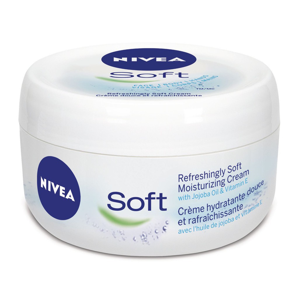 Kem dưỡng ẩm Nivea Soft giúp da mịn màng và trắng sáng