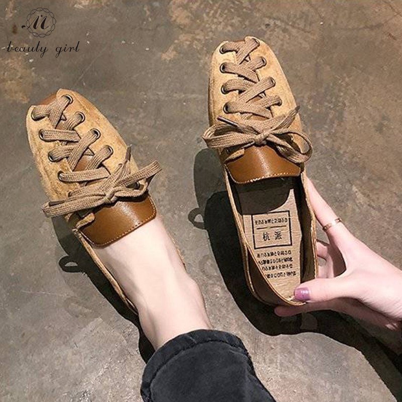 Giày búp bê mũi vuông đế bằng thời trang cho nữ sinh | BigBuy360 - bigbuy360.vn