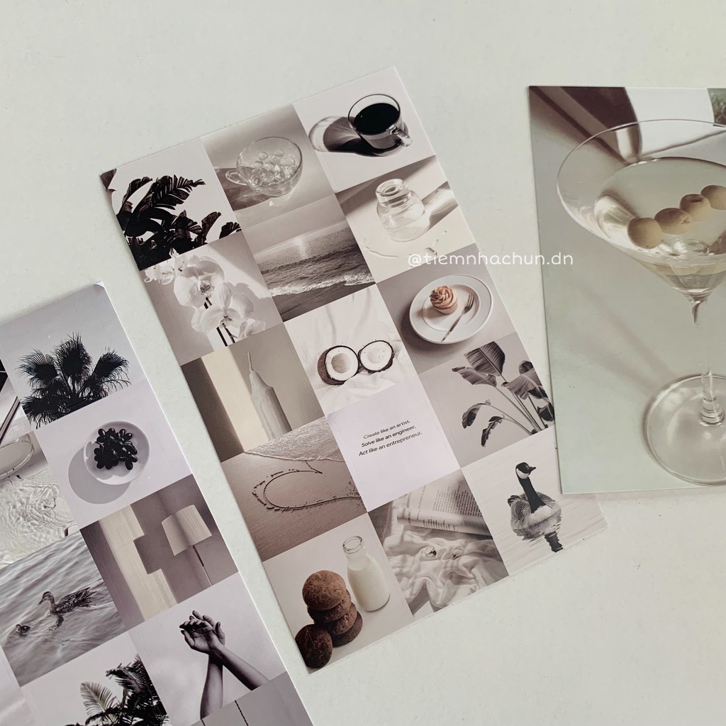 SET 2 TẤM STICKER SUMMER VIBE AESTHETIC decor journal (ảnh thật) - Tiệm nhà Chun