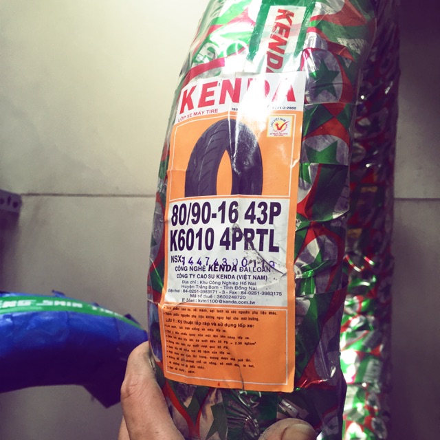 Lốp xe máy KENDA 80/90/16 và 70/90/16 vỏ xe không dùng xăm dành cho dòng novo lx trở về sau