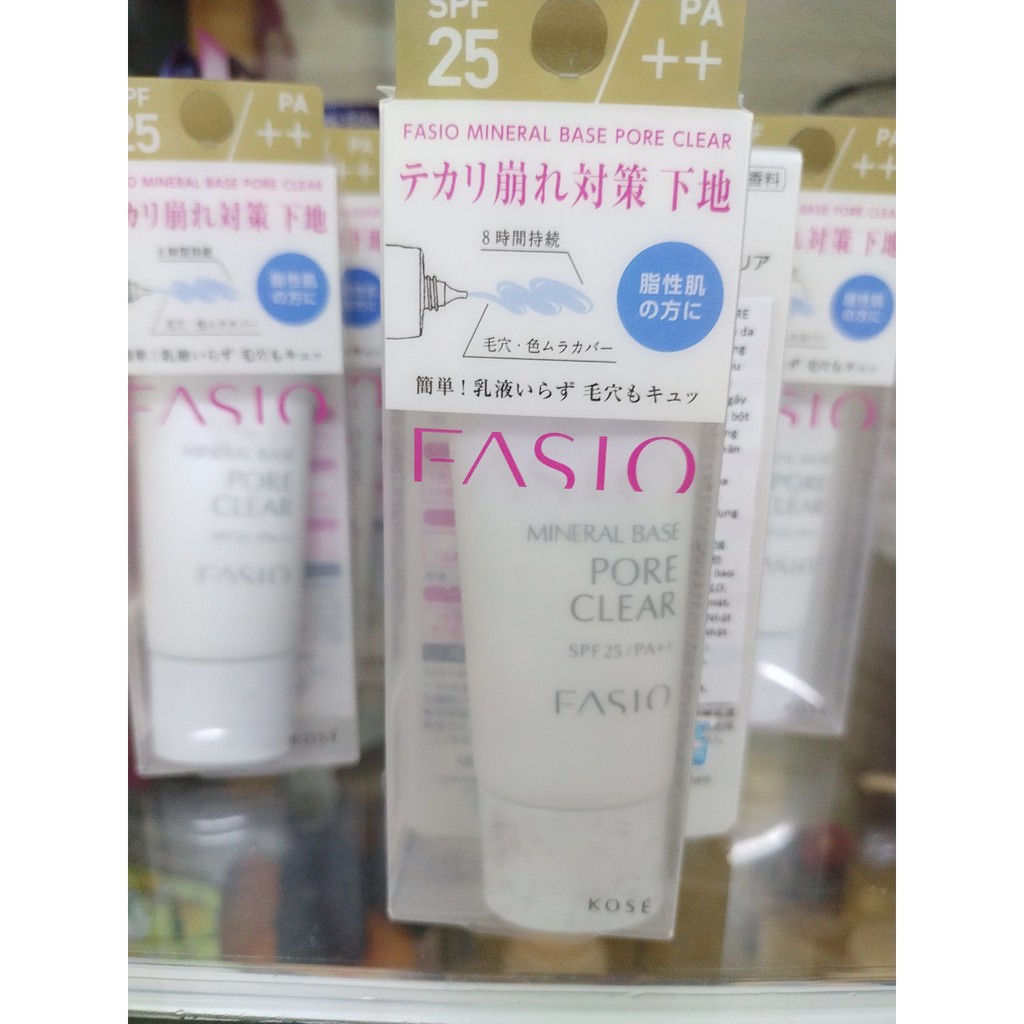 KEM LÓT KOSÉ CHỐNG NẮNG DÀNH CHO DA BẢ NHỜN FASIO 25G