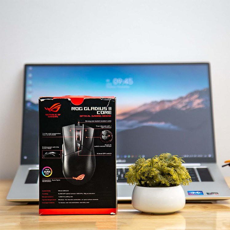 Chuột gaming Asus ROG Gladius II Core (P507) (USB) - Bảo hành 24 tháng