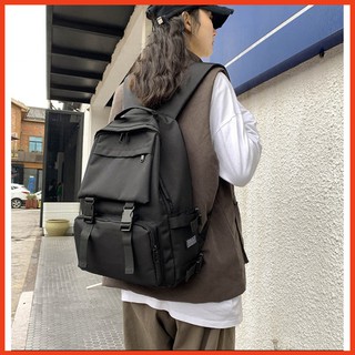 BALO ULZZANG BASIC ( chống nước ) ( 2 khoá nhựa đen song song)