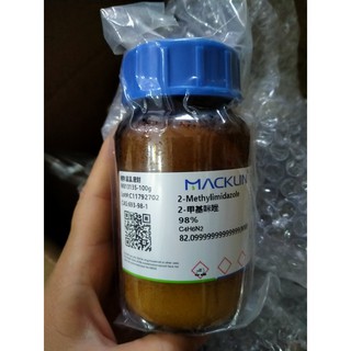 Hóa chất 2-methylimidazole 99% c4h6n2 lọ 100g cas: 693-98-1