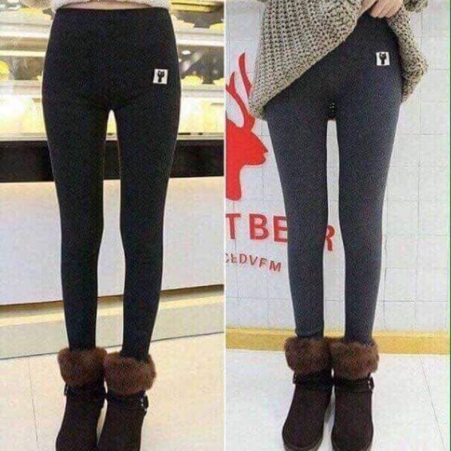 { Sỉ Sll } Quần Legging Tag Con Mèo Nót Nhung Bên Trong Siêu Ấm