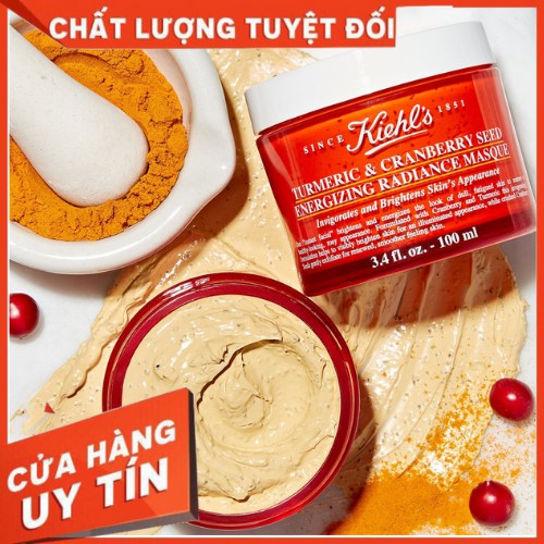 Mặt Nạ Nghệ Việt Quất KIEHL'S 100ml - Mask KIEHL'S Turmeric & Cranberry Seed Energizing Radiance