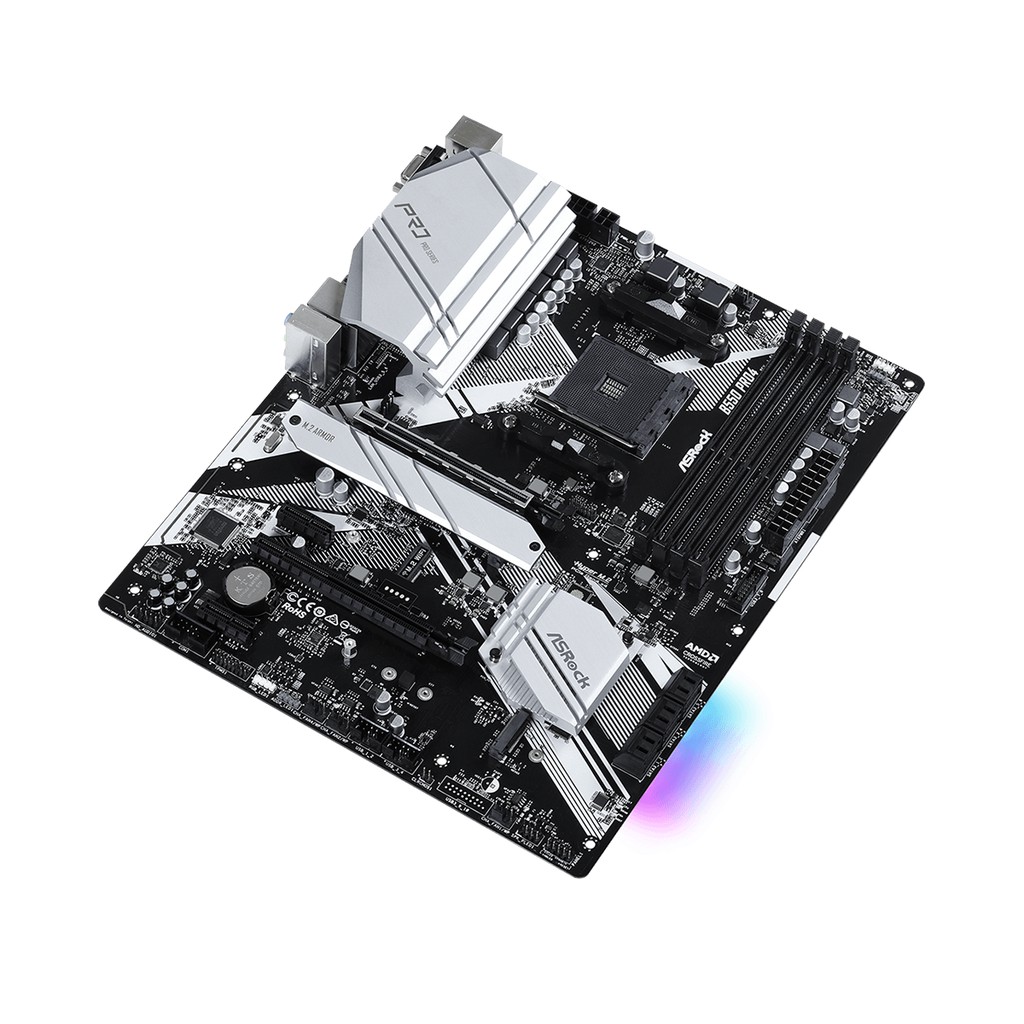 Bo mạch chủ Mainboard ASRock B550 Pro4 Supports 3rd Gen AMD AM4 Ryzen - Hàng Chính Hãng