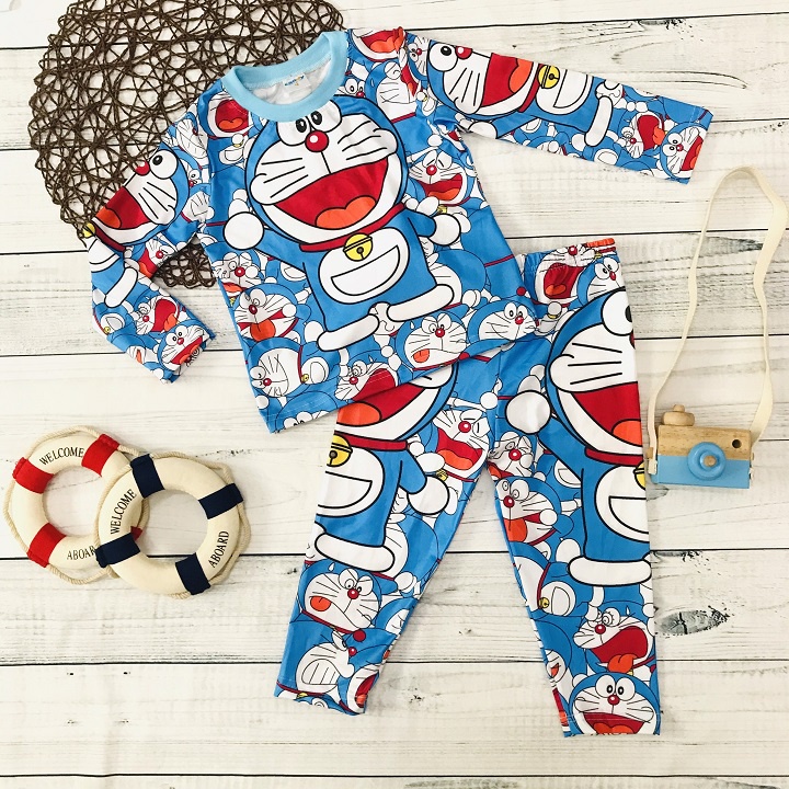 Bộ tay dài Doremon cho bé trai