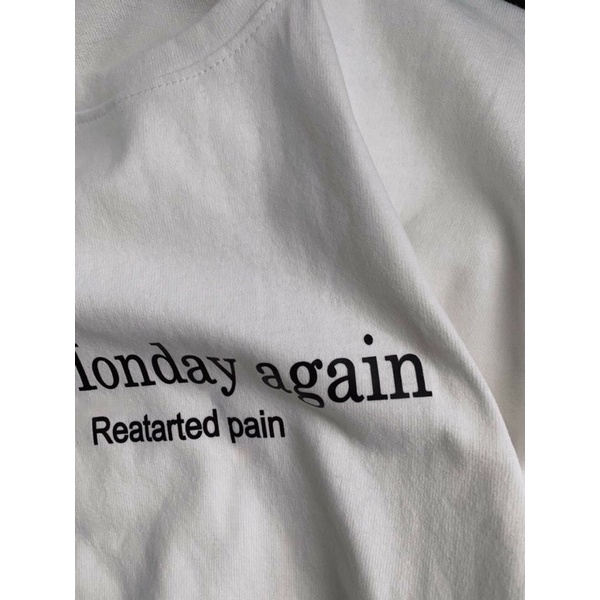 Áo Thun It Monday  Nữ Trend - Phông Dáng Rộng Tay Lỡ Unisex Vintage Phong Cách Hàn Quốc