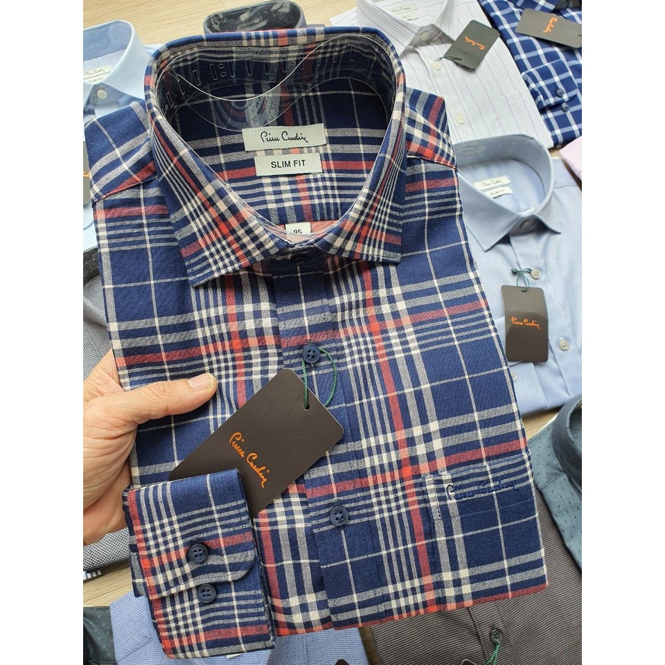 Áo Sơ Mi Nam Dài Tay P.Cardin Chất Liệu Cotton Form Slimfit 6 Nhiều Màu