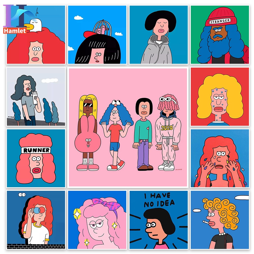 Bộ tranh sơn dầu acrylic Hamlet tô màu theo số trang trí nhà cửa làm quà tặng độc đáo cỡ 20 * 20/30 * 30cm