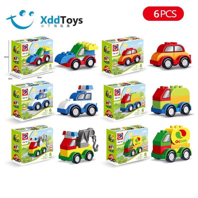 Đồ chơi gồm 6 chiếc oto mini