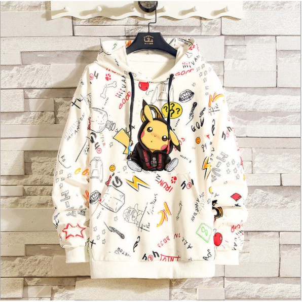 Áo Hoodie Hot Trend Nam Nữ Unisex Dài Tay Có Mũ Trùm Túi Bụng Họa Tiết Pikachu - Hana Store | BigBuy360 - bigbuy360.vn
