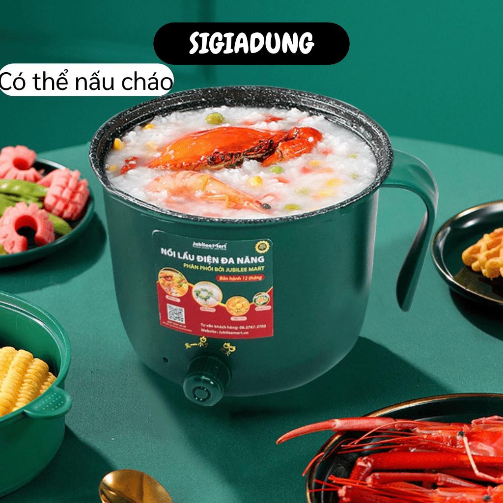 [SGD] Nồi Điện Mini Jubilee Mart - Nồi Nấu Lẩu, Nấu Mì 2 Tầng Kèm Giá Hấp Đa Năng 10458