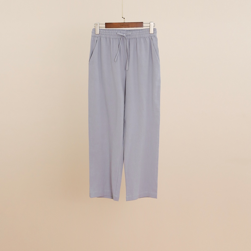 Quần pijama ống suông nữ mặc nhà MOMOJAMA chất đũi linen cao cấp M2898 | BigBuy360 - bigbuy360.vn