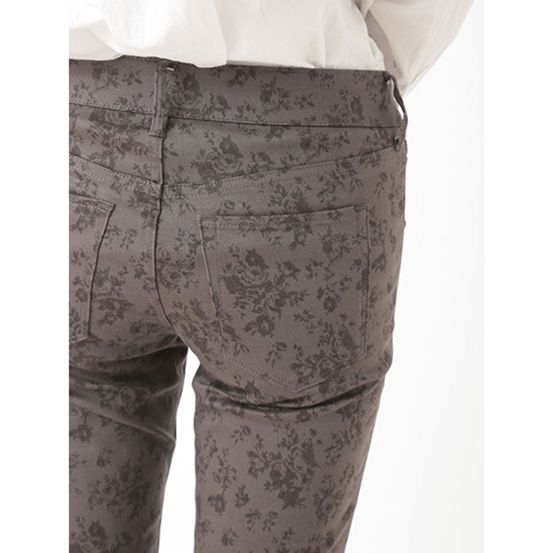 Quần Kaki Skinny EARTH Music&Ecology Hàng Xuất Dư Nhật Xịn Cao Cấp Dáng Ôm Chất Siêu Mịn Đẹp Hoa Xám