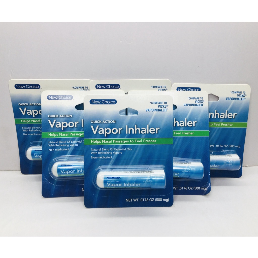 Ống hít mũi Vapor Inhaler Vicks New Choice giảm viêm mũi nghẹt mũi 500mg