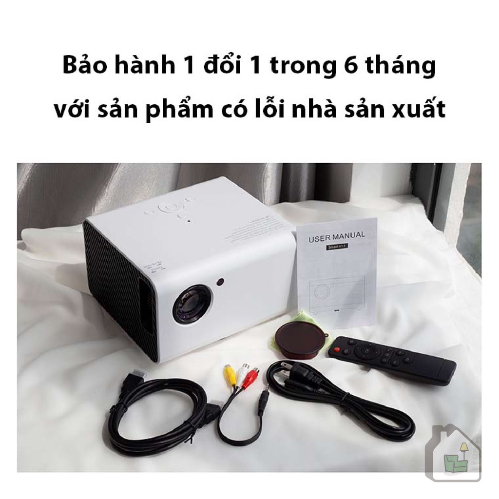 Máy Chiếu T10 Độ Phân Giải Thực Full HD, Có Hệ Điều Hành, Xem Phim Trực Tiếp Qua Wifi