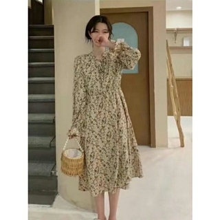 váy hoa lụa tay bèo xinh xắn