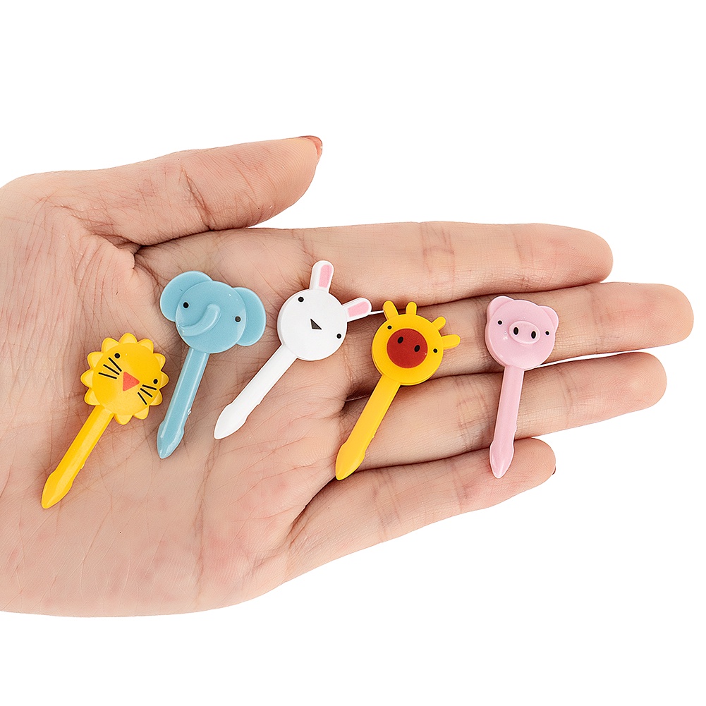 Set 10 Nĩa Ăn Trái Cây Hình Động Vật Dễ Thương