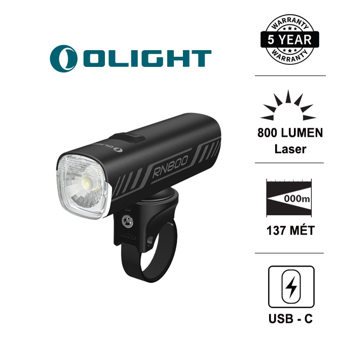 Đèn xe đạp OLIGHT RN800 sáng 800 lumen chiếu xa 137 pin 4000mAh sạc USB-C Đèn &amp; Đèn pin