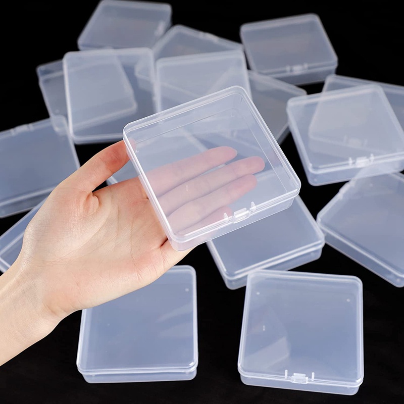 Set 16 Hộp Nhựa Trong Suốt Đựng Trang Sức Tiện Lợi