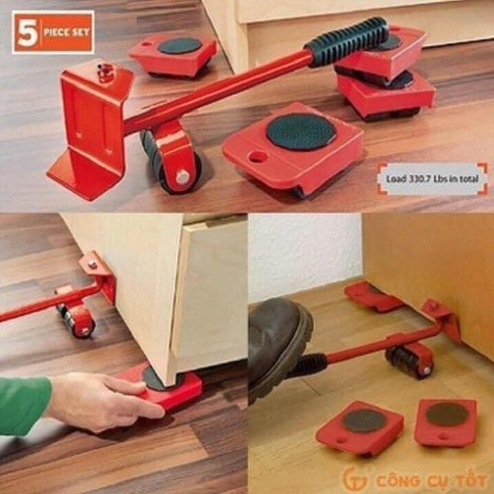 Thiết bị giúp nâng và di chuyển chậu hoa cây cảnh, bàn ghế, tủ gỗ, két sắt,... các vật nặng trong gia đình dễ dàng