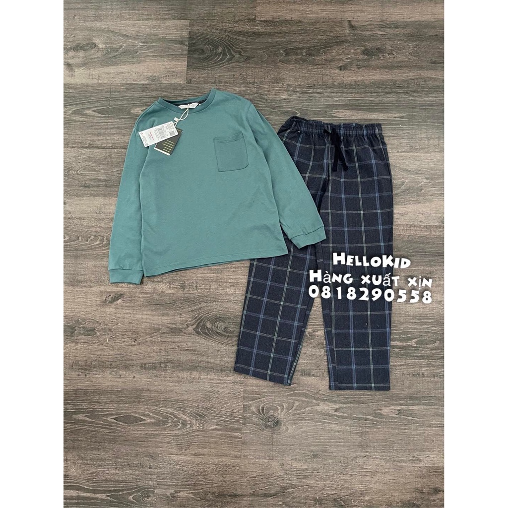 B339 - Bộ PJ quần kẻ MNG bé trai