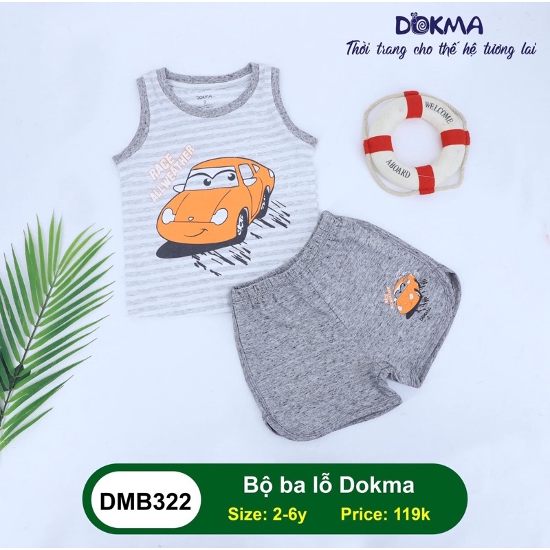 Bộ ba lỗ Dokma(2-6T)