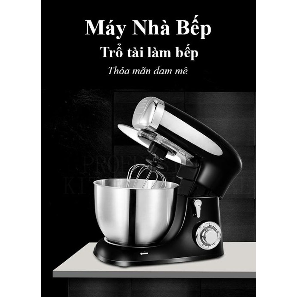 Máy nhào trộn bột, làm bánh kem, sadlad 6.5 lít 1300W 6 chế độ