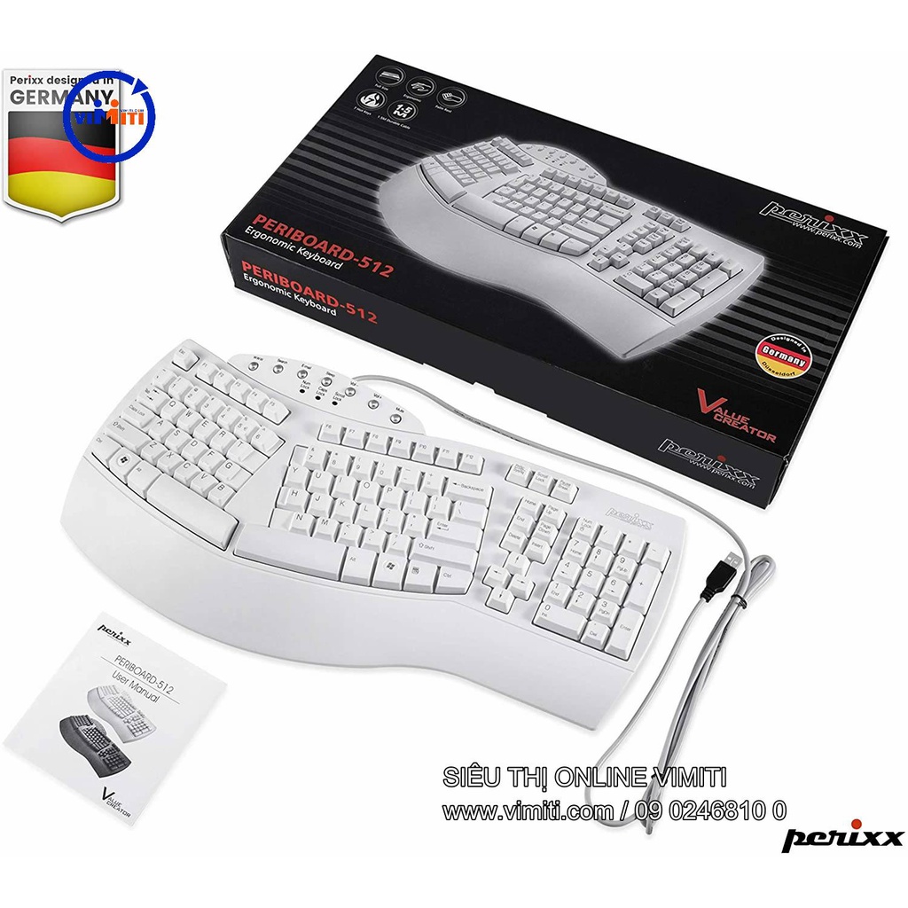 Bàn phím công thái học thiết kế hiện đại  perixx periboard 512 nên mua ngay