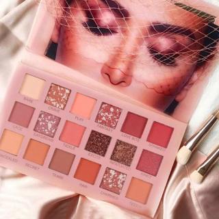 Bảng Phấn Mắt 18 Màu Lì Ánh Nhũ Trang Điểm Kháng Nước Lâu Trôi Không Nhòe