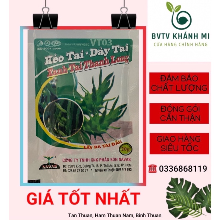 Kéo tai, dày tai, xanh tai thanh long Navas