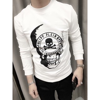 Áo sweater thu đông đầu lâu philip