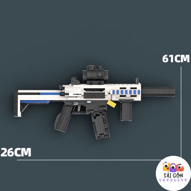 Đồ Chơi Lắp Ráp Kiểu LEGO Mô Hình PUBG SLR Black ICE Cực Hot Với 1300+ PCS - Bản Thiết Kế Tiêu Chuẩn Của Kevin183