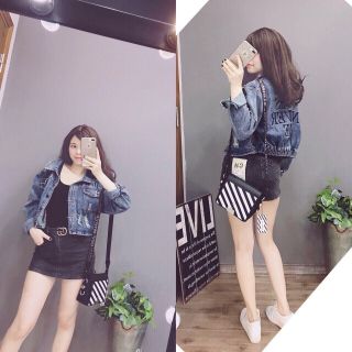 ÁO KHOÁC JEAN NỮ COOL KIDS NEVER DIE VÀ OPOPTUNITY RẤT ĐẸP