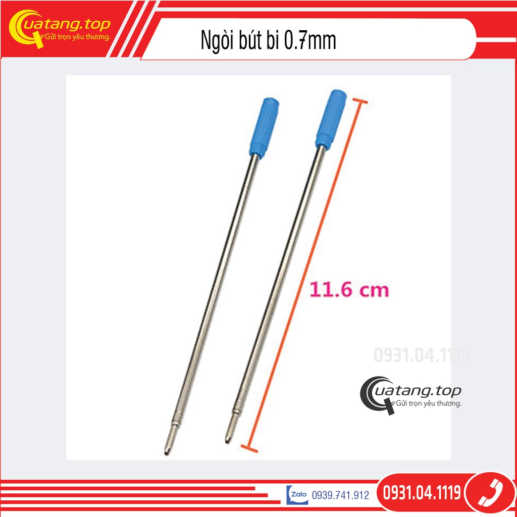 Ruột bút bi 0.7mm dùng cho bút gỗ xoay, bút ký tên và một số dòng bút CEO phổ biến trên thì trường