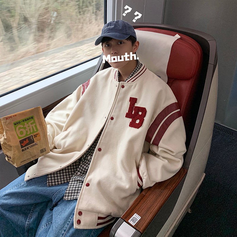 Áo Khoác Bóng Chày Form Rộng Thời Trang Dành Cho Nam | BigBuy360 - bigbuy360.vn