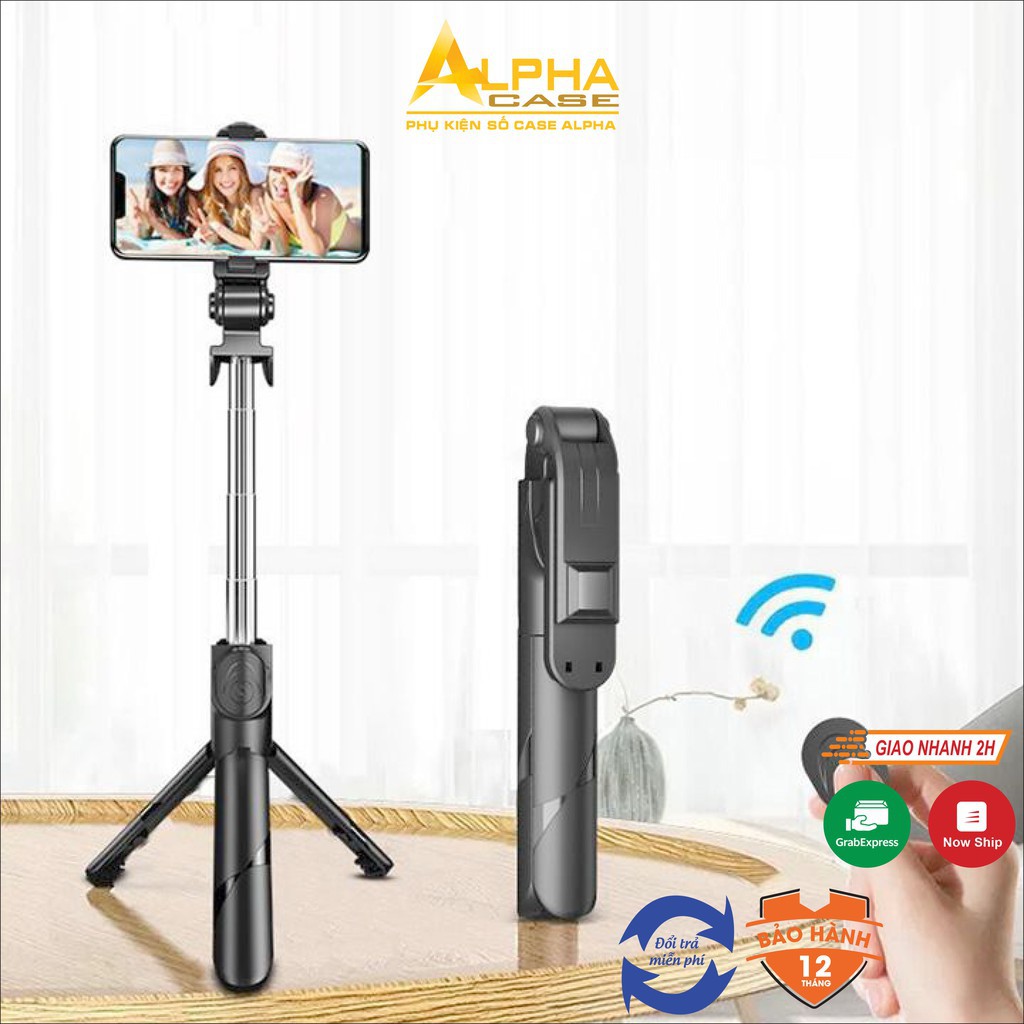 Gậy chụp ảnh selfle bluetooth thông minh XT-02, Giá đỡ điện thoại hỗ trợ livestream  casealpha