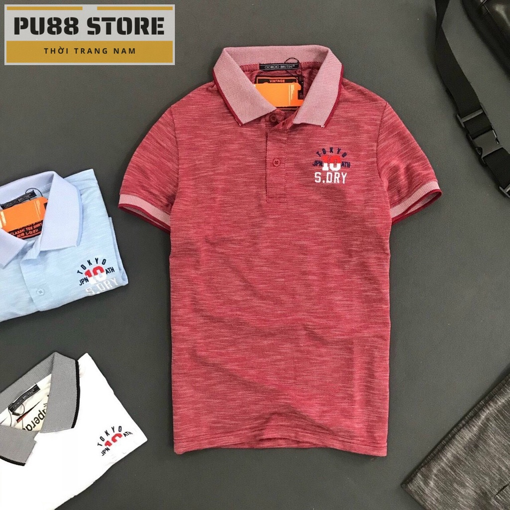  Áo thun polo nam cao cấp PL64DM áo phông nam cổ bẻ trẻ trung thời trang chất mát co giãn | BigBuy360 - bigbuy360.vn