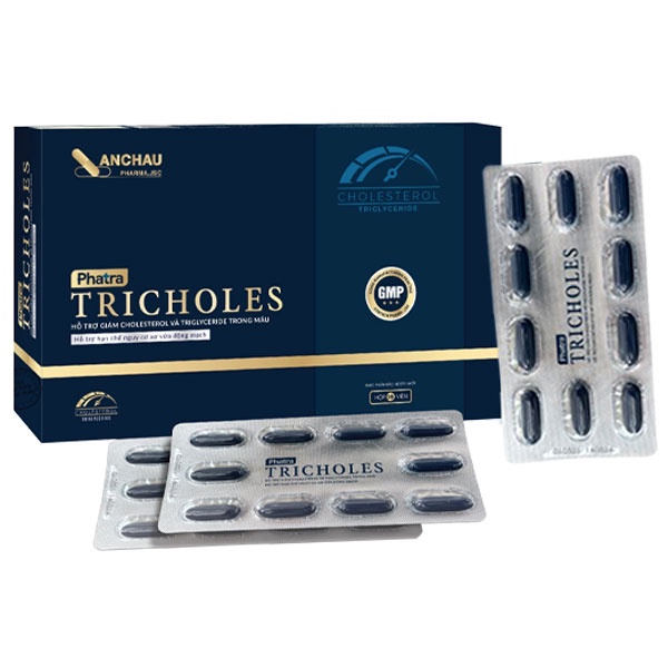 Phatra Tricholes – Hỗ trợ giảm cholesterol và triglyceride trong máu, tăng sức bền thành mạch (hộp 20 viên)