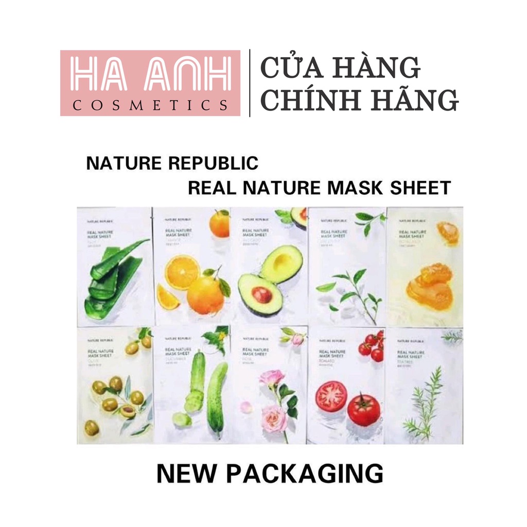 Mặt Nạ Giấy REAL NATURE MASK SHEET