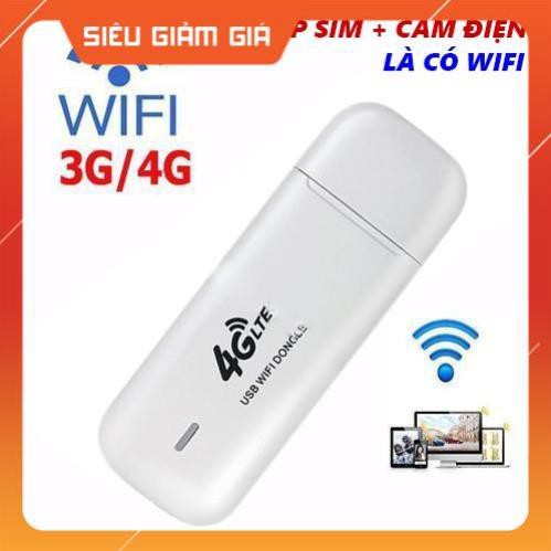 (USB WIF CHÍNH HÃNG CAO CẤP) PHÁT WIFI DI ĐỘNG 3G/4G DONGLE LTE - Bảo Hành 2 năm