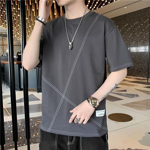 Áo Thun Cotton Lụa Lạnh Mỏng Tay Nửa Thời Trang Mùa Hè Dành Cho Nam 2022