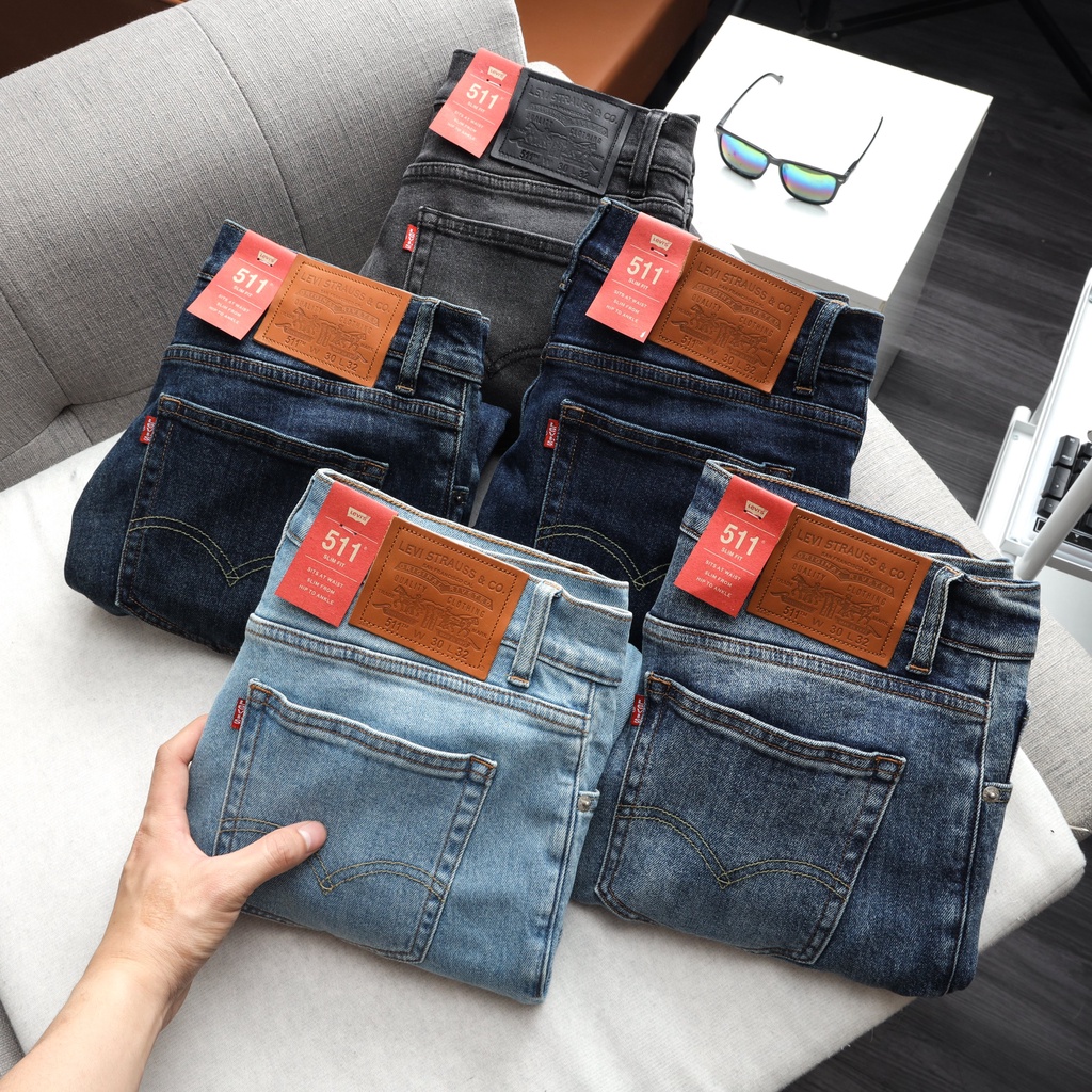 Quần jean dài nam Lv 511 hàng dư xịn hải quan (Form ống đứng slimstrech,chất vải co dãn nhẹ,made in cambodia) 5 COLORS | BigBuy360 - bigbuy360.vn