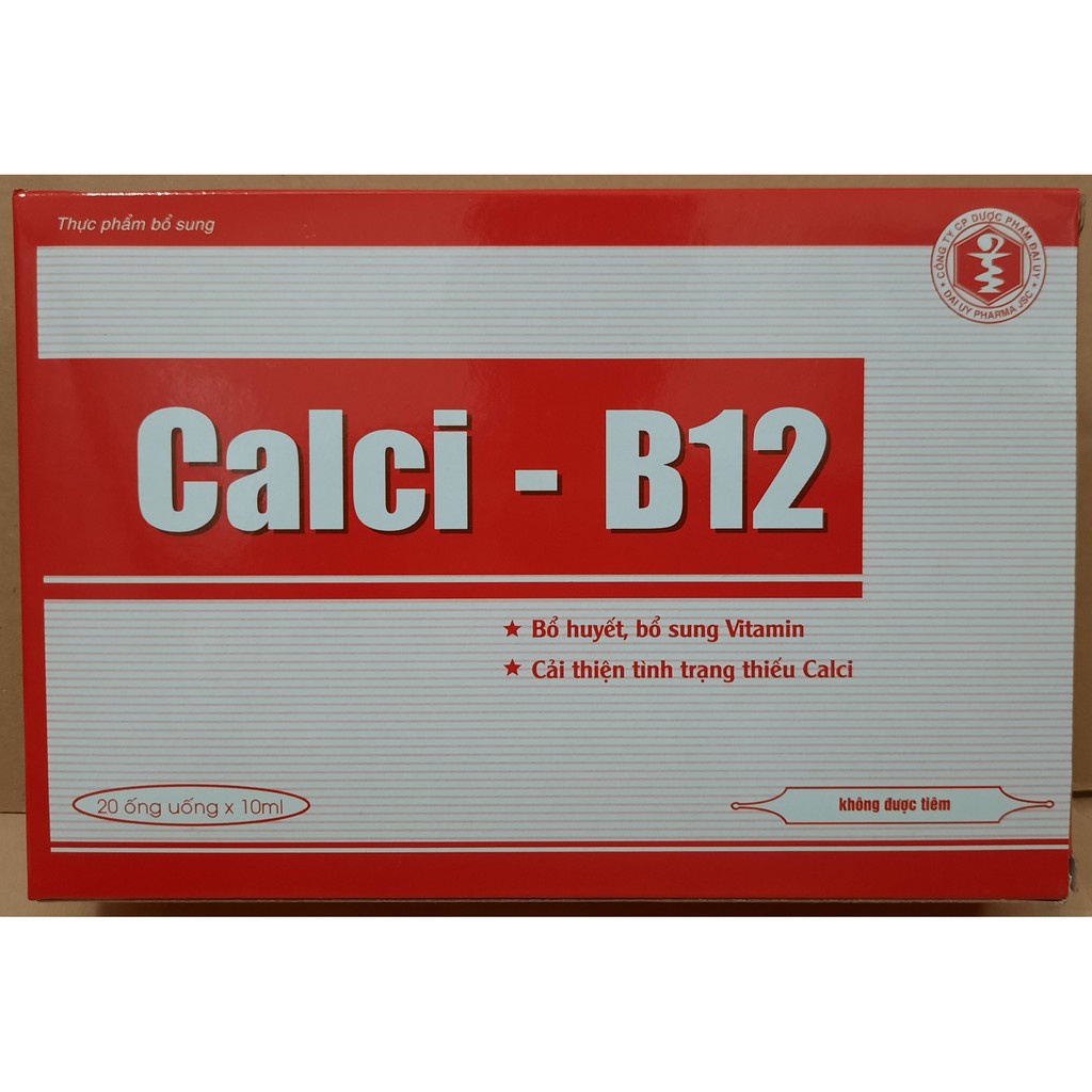 Calci b12 hộp 20 ống 10ml - bổ sung vitamin - ảnh sản phẩm 2